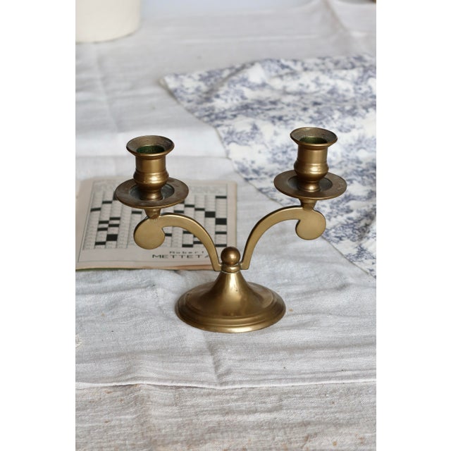 Vintage Brass Candleholder, 1970s For Sale - Image 6 of 6