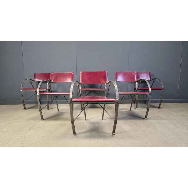 Vintage Dining Chairs from Segis, Italy, 1980s, Set of 6 For Sale - Image 12 of 14
