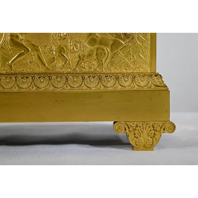 Empire Golden Bronze Clock from Leroy Palais Royal, Early 19th Century For Sale - Image 17 of 18