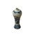 7" Blue White Blossom Graphic Small Porcelain Meiping Shape Vase For Sale - Image 4 of 12