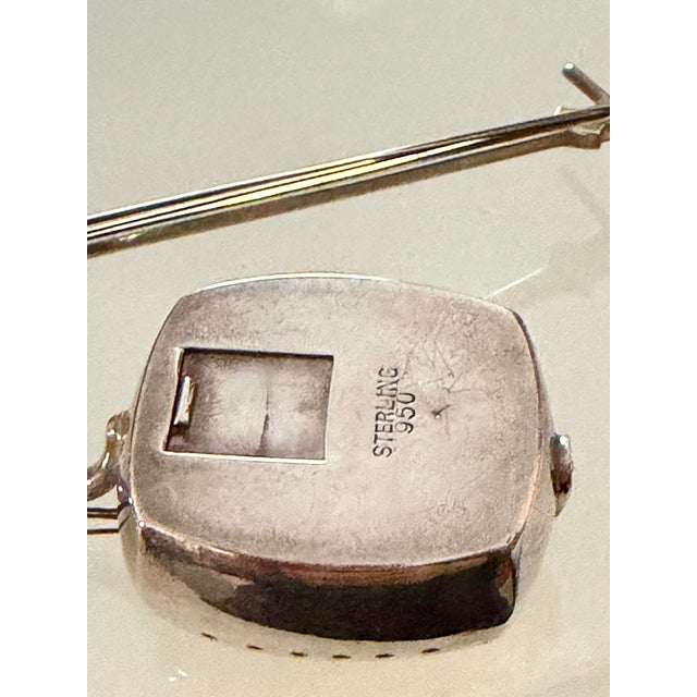 Art Deco Antique 950 Sterling Japanese Shamisen Instrument Salt and Pepper Shakers For Sale - Image 3 of 12