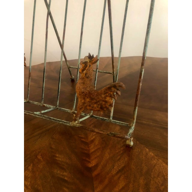 Early 20th Century Antique Primitive Country Metal Cookbook Holder For Sale - Image 10 of 13