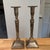 Transitional Pair of Antique Candle Stick Holders For Sale - Image 3 of 5