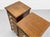 Pair of Federal Style Narrow Mahogany Dressers | 1920's Skinny Nightstands Glass Knobs For Sale - Image 10 of 12