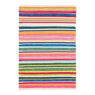 Dash & Albert by Annie Selke Bright Stripe Indoor/Outdoor Rug, 8' 6" x 11' 6" For Sale
