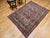 19th Century 19th Century Persian Kerman Lavar Rug, Hand-Knotted Wool & Silk, Floral Pattern, Gold & Red, 4x6 For Sale - Image 5 of 16