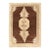 Vintage Turkish Oushak Rug, Brown Medallion With Taupe For Sale