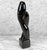 Vintage Postmodern Abstract Black Ceramic Lovers Sculpture For Sale - Image 4 of 8