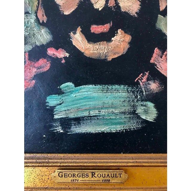 Antique French Oil Painting Portrait of a Judge C. 1915 Georges Rouault Attribution For Sale In New York - Image 6 of 8
