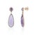 Art Deco 14k Rose Gold 10.77ct Amethyst Dangle Drop Art Deco Earrings - 2 Pieces For Sale - Image 3 of 6