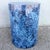 Postmodern Postmodern Faux Blue Marble Cylindrical Pedestal For Sale - Image 3 of 4