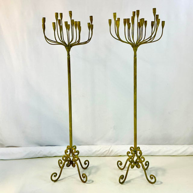 This pair of stunning Floor Candelabra Stands are from our personal collection and we’re curated in France about 25 years...