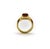 Gold 1970s Vintage Tiffany & Co. 18k Gold Crossover Citrine Cabochon Ring, Size 5.25 For Sale - Image 8 of 10