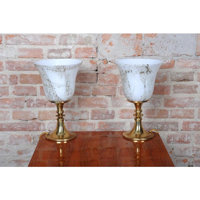 Mid-Century Table Lamps from Kamenický Šenov, Czech, 1960s, Set of 2 For Sale - Image 4 of 10