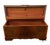 Mid 20th Century Vintage Lane Art Deco Style Mahogany & Burlwood Cedar Lined Trunk / Blanket Chest For Sale - Image 5 of 12