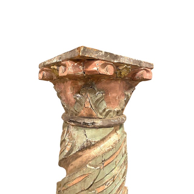Salmon Antique Italian Column Pilasters 18th/19th Century Architectural Salvage Decor For Sale - Image 8 of 18