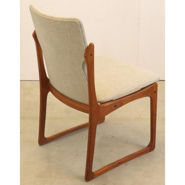 Vintage Chairs in Fabric and Rattan, Set of 4 For Sale - Image 10 of 16