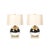 Lorin Marsh Modernist Mercury Glass Table Lamps With Leather Wrapped Bases by Lorin Marsh For Sale - Image 4 of 17