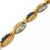 1990s Enamel 18k Bracelet Yellow Gold Fancy Oval Link Style Circa 1960's For Sale - Image 5 of 7