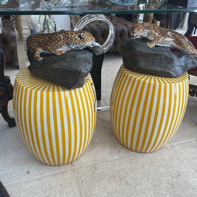 Mid 20th Century Pair of Charles J. Noke for Royal Doulton "Leopard on a Rock" Porcelain Figures For Sale - Image 9 of 9