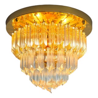 Large Ceiling Light by Paolo Venini for Venini, 1970s For Sale