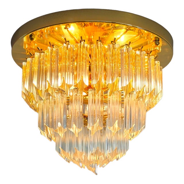 Large Ceiling Light by Paolo Venini for Venini, 1970s For Sale
