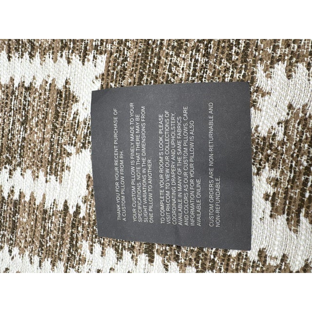 2020s Rh Restoration Hardware Nazaré Block Print Pillow Cover 13" × 21" Lumbar For Sale - Image 5 of 14