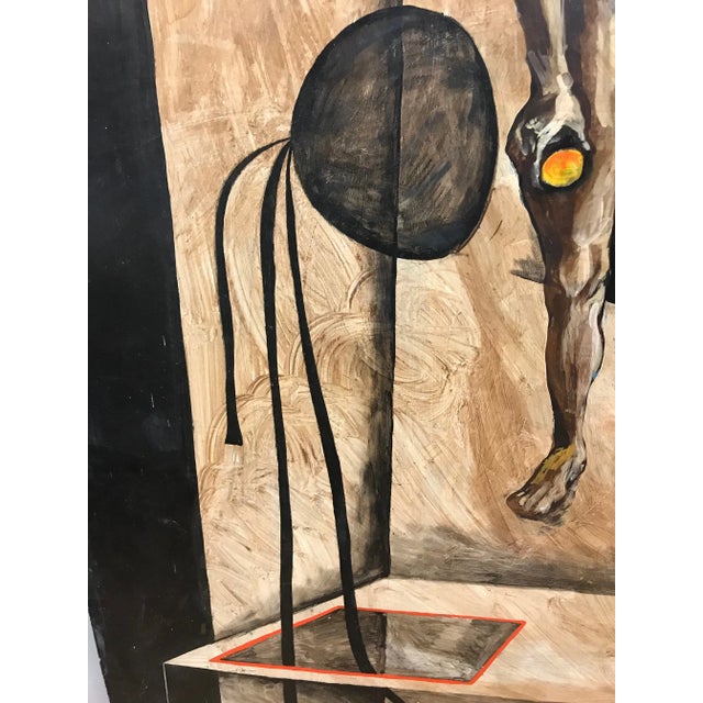 Early 20th Century Antique Surrealist Painting For Sale - Image 9 of 13