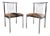 MCM B. Brody Chrome Spindle Back Side Chairs Newly Reupholstered – Pair For Sale