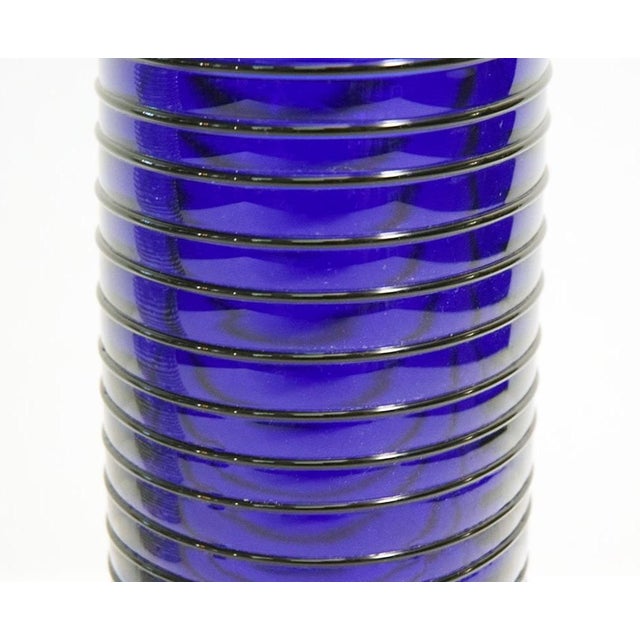 Black Salviati Murano Boston Vases, 1960s, Set of 2 For Sale - Image 8 of 10