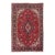 1960s Vintage Persian Tabriz Handmade Medallion Red Wool Rug For Sale