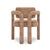 Double Arch Dining Chair in Beige Cotton Velvet from Insidherland For Sale - Image 4 of 7