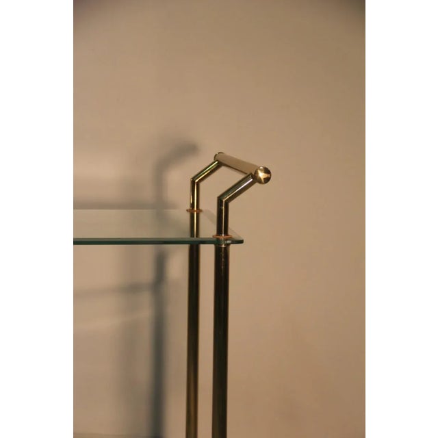 Gold & Glass Bar Cart, 1970s For Sale - Image 4 of 10