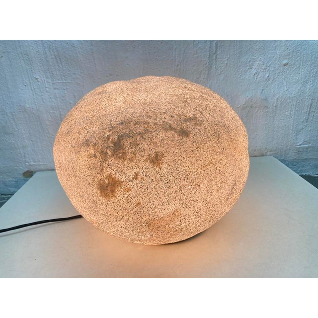 Beige Large Moon Rock Pebble Lamp by Zicoli Limbach, 1970s For Sale - Image 8 of 14