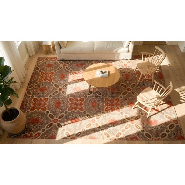 Mid 19th Century American Ingrain Carpet ( 12' 6" x 13' 4" - 381 x 406 cm ) For Sale - Image 9 of 11