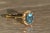 Late 20th Century The Aurelian: Ladies 14K Topaz and Diamond Halo Ring For Sale - Image 5 of 8
