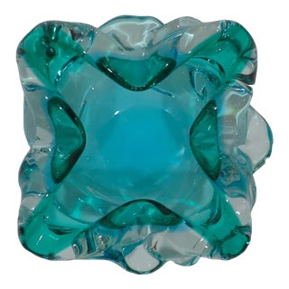 Vintage Murano Floriform Bowl For Sale