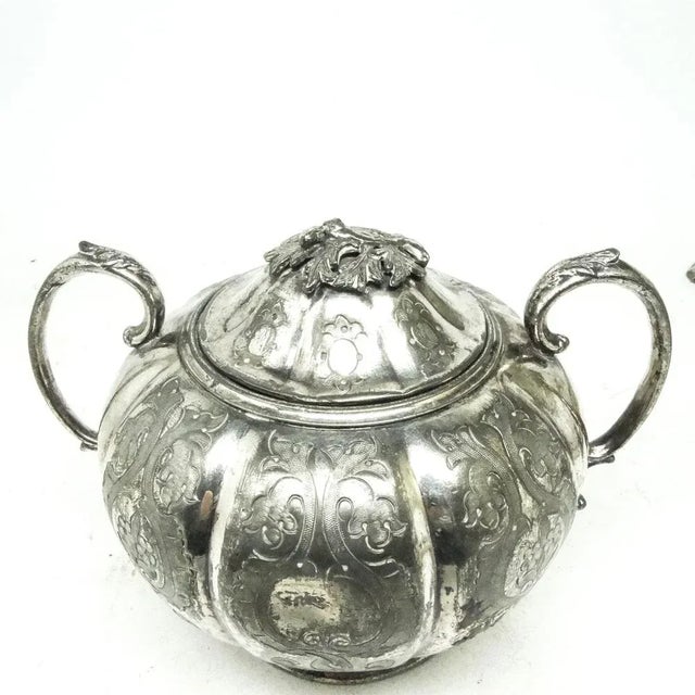 French Art Nouveau Sugar Bowl from Armand Frenais, Early 20th Century For Sale - Image 7 of 13