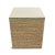Square cube hand woven seagrass side table. Wood frame with seagrass masterfully woven around sides and top. Includes...