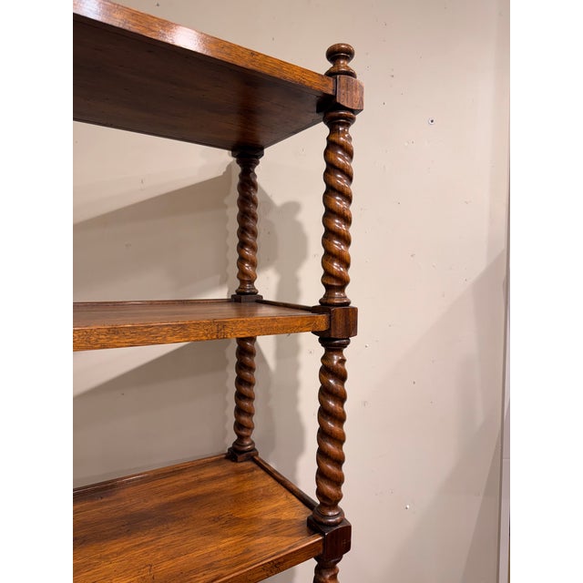 English Vintage English Bobbin Twist Book Shelve For Sale - Image 3 of 12