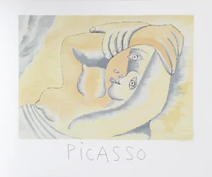 1980s "Femme Couchee" Lithograph After Pablo Picasso