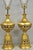 Hollywood Regency Vintage Italian Hollywood Regency Gold Gilt Iron Metal Fretwork Table Lamps Pair For Sale - Image 3 of 12