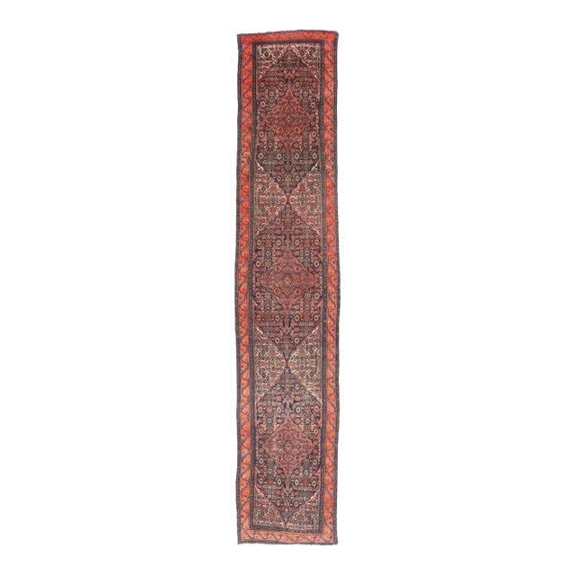 Antique Persian Bibikabad Rug Runner, 03'05 X 17'00 For Sale