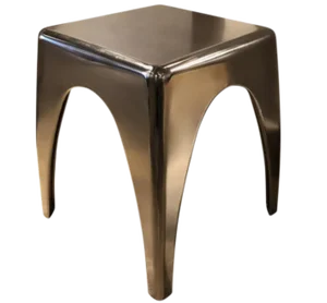 Henredon John Jay Brass Glazed Black Nickle Occasional Table