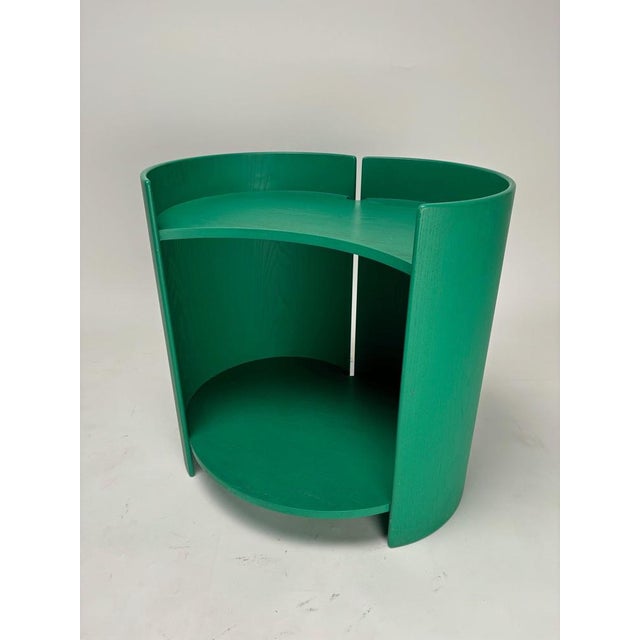 1960s Green Gea Bedside Table attributed to Takahama for Gavina, Italy, 1961 For Sale - Image 5 of 10