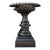 A distinguished pair of large antique cast iron garden urns, produced by the Co-operative Foundry Company, Rochester,...
