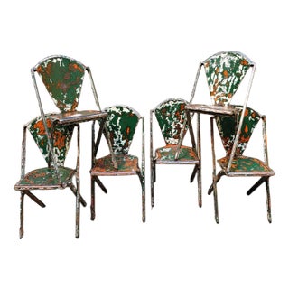 Iron Chairs, Set of 6 For Sale