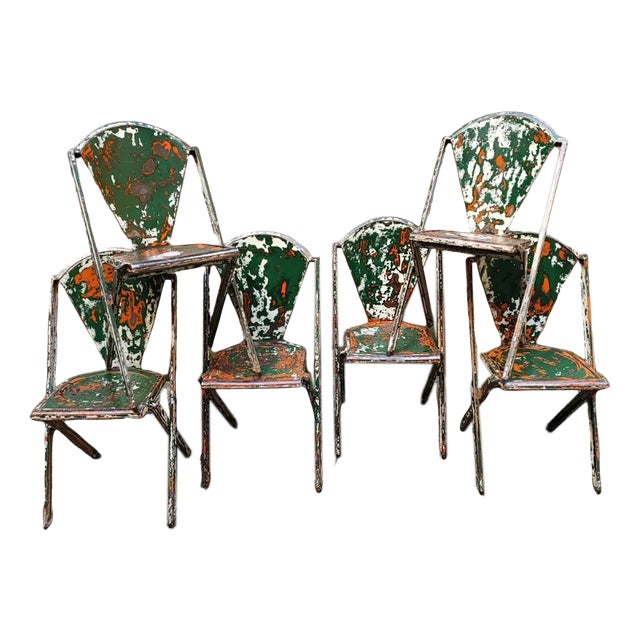 Iron Chairs, Set of 6 For Sale