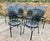 Metal 1950s Attributed to Francois Carre Petite Fan Back Garden Chairs - Group of 6 For Sale - Image 7 of 7