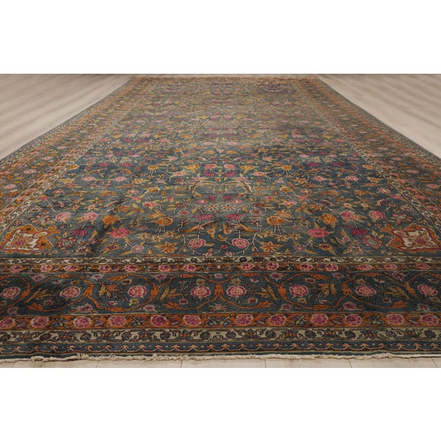 Late 19th Century Late 19th Century Indian Agra Rug, 09'09 X 19'08 For Sale - Image 5 of 11